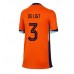 Maillot de foot Pays-Bas Matthijs de Ligt #3 Domicile vêtements Femmes Europe 2024 Manches Courtes